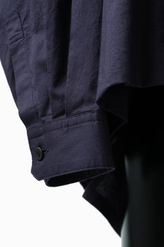 画像をギャラリービューアに読み込む, Y's VOLUMETRIC BLOUSON SHIRT (NAVY)