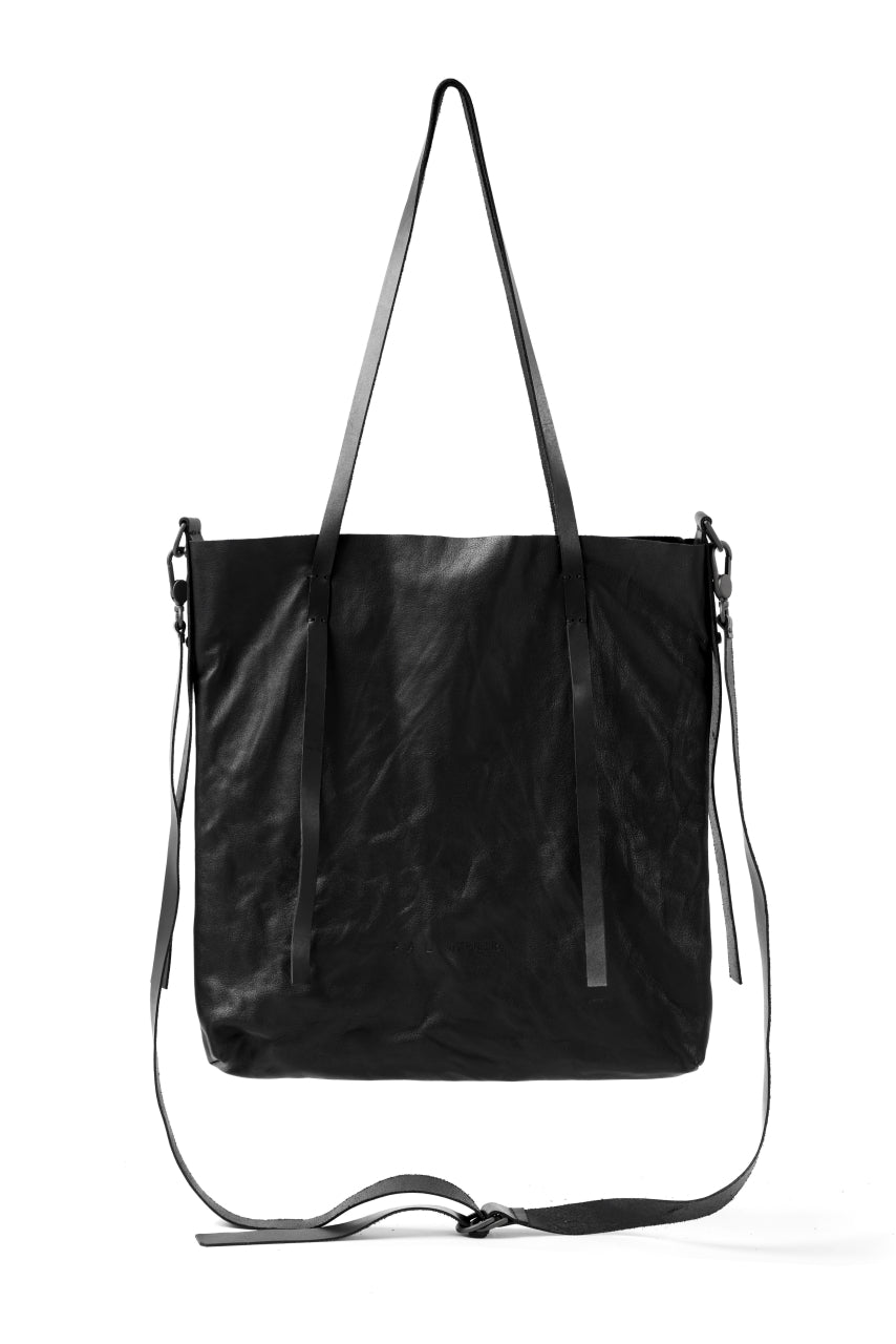 画像をギャラリービューアに読み込む, PAL OFFNER 2WAY EASY TOTE BAG / CALF LEATHER (BLACK)