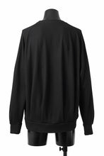 画像をギャラリービューアに読み込む, COLINA TUCK SWEAT TOP / SUPER 140s WASHABLE WOOL (BLACK)