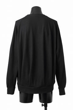 画像をギャラリービューアに読み込む, COLINA TUCK SWEAT TOP / SUPER 140s WASHABLE WOOL (BLACK)