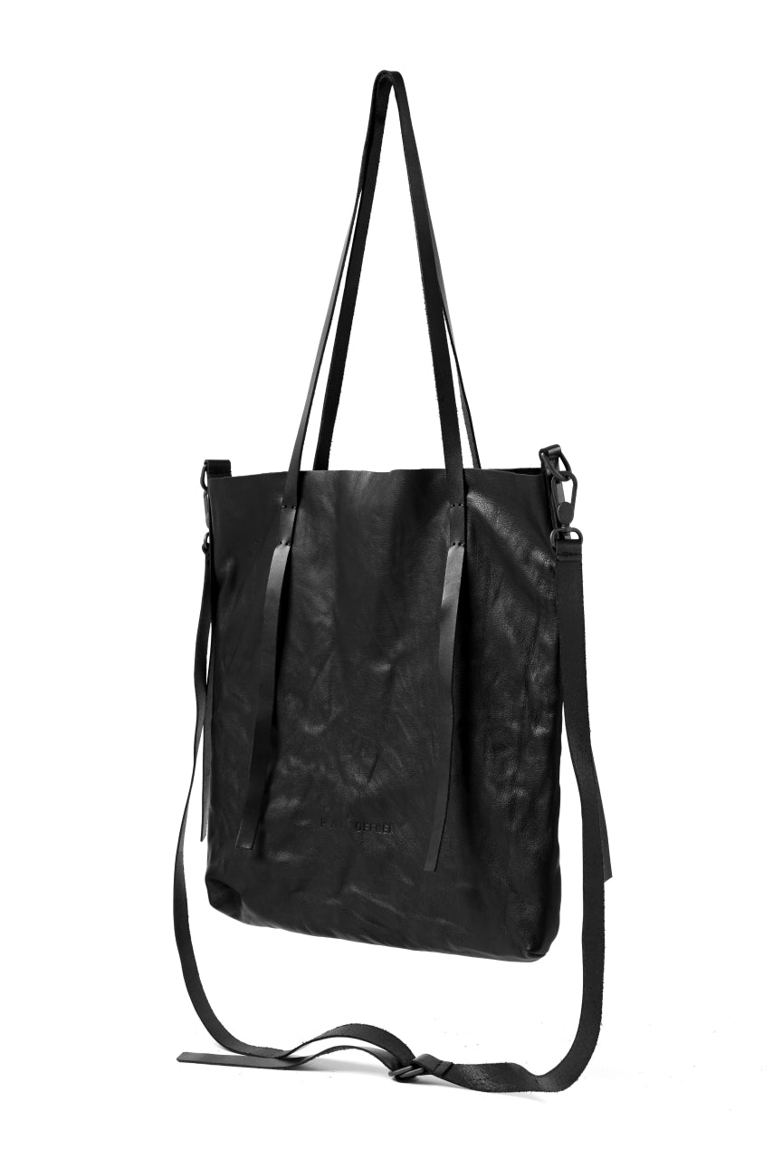画像をギャラリービューアに読み込む, PAL OFFNER 2WAY EASY TOTE BAG / CALF LEATHER (BLACK)