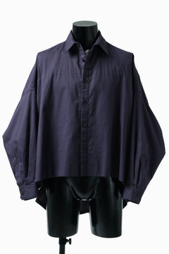 画像をギャラリービューアに読み込む, Y's VOLUMETRIC BLOUSON SHIRT (NAVY)