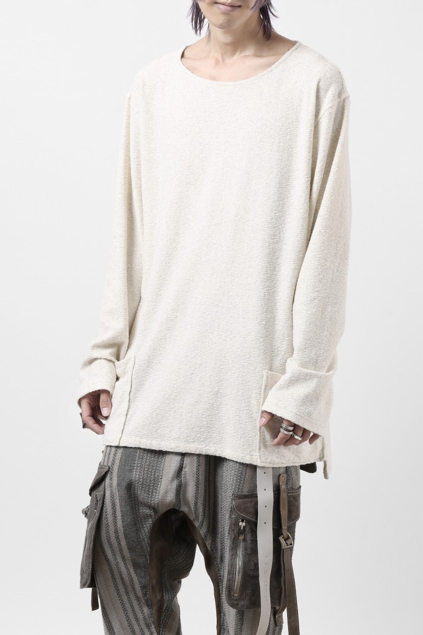 Load image into Gallery viewer, ISAMU KATAYAMA BACKLASH RANDOM PILE FABRIC LONG SLEEVE CUT & SEWN (BEIGE)