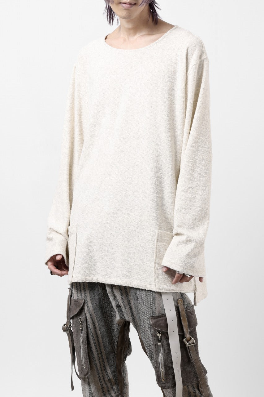 Load image into Gallery viewer, ISAMU KATAYAMA BACKLASH RANDOM PILE FABRIC LONG SLEEVE CUT & SEWN (BEIGE)