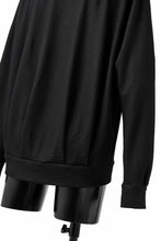画像をギャラリービューアに読み込む, COLINA TUCK SWEAT TOP / SUPER 140s WASHABLE WOOL (BLACK)