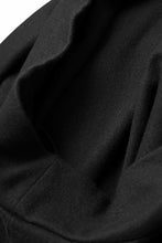 画像をギャラリービューアに読み込む, COLINA TUCK SWEAT TOP / SUPER 140s WASHABLE WOOL (BLACK)