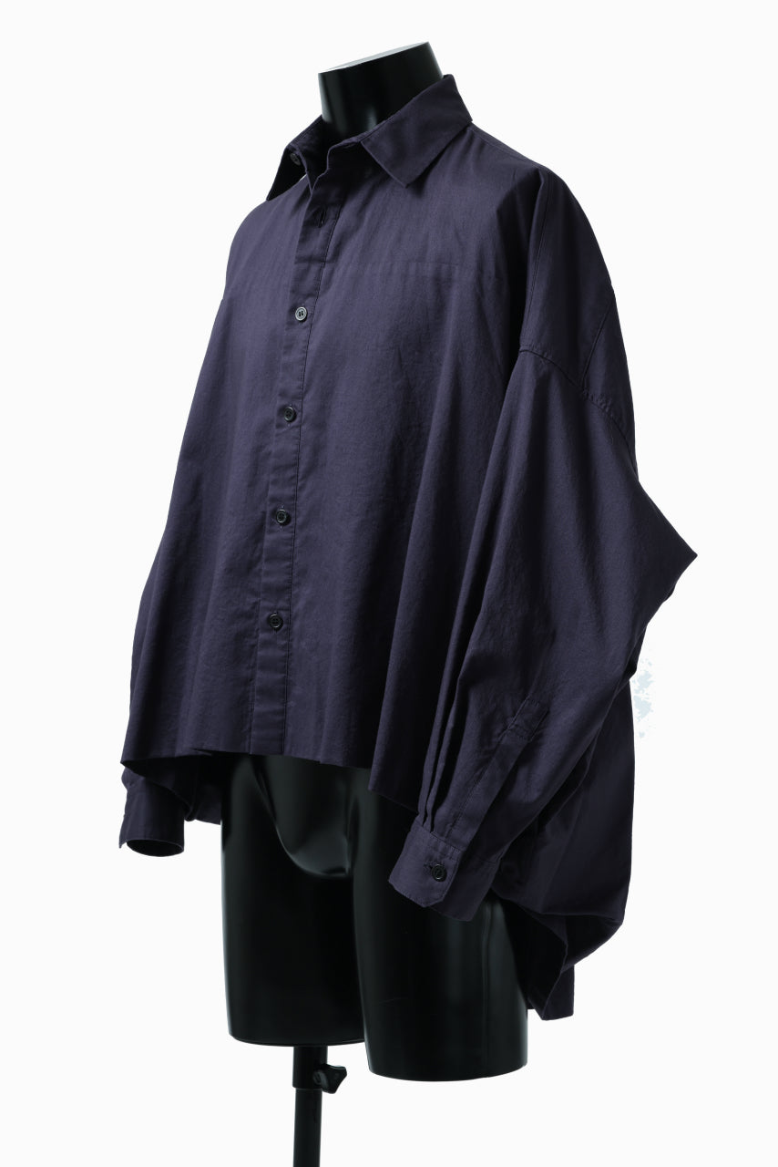 画像をギャラリービューアに読み込む, Y's VOLUMETRIC BLOUSON SHIRT (NAVY)