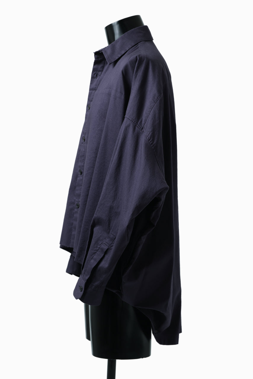 画像をギャラリービューアに読み込む, Y's VOLUMETRIC BLOUSON SHIRT (NAVY)