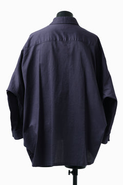 画像をギャラリービューアに読み込む, Y's VOLUMETRIC BLOUSON SHIRT (NAVY)