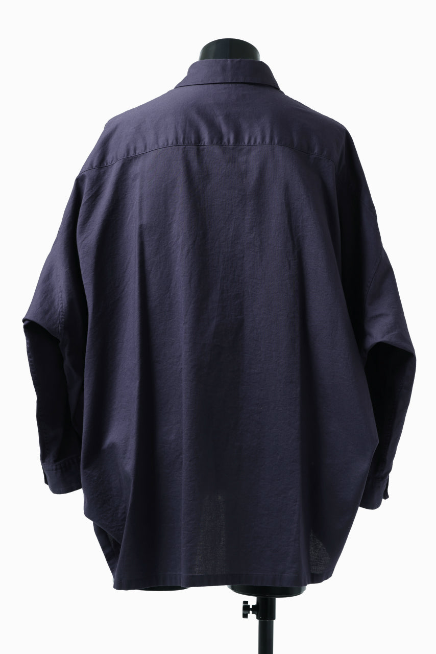 画像をギャラリービューアに読み込む, Y's VOLUMETRIC BLOUSON SHIRT (NAVY)