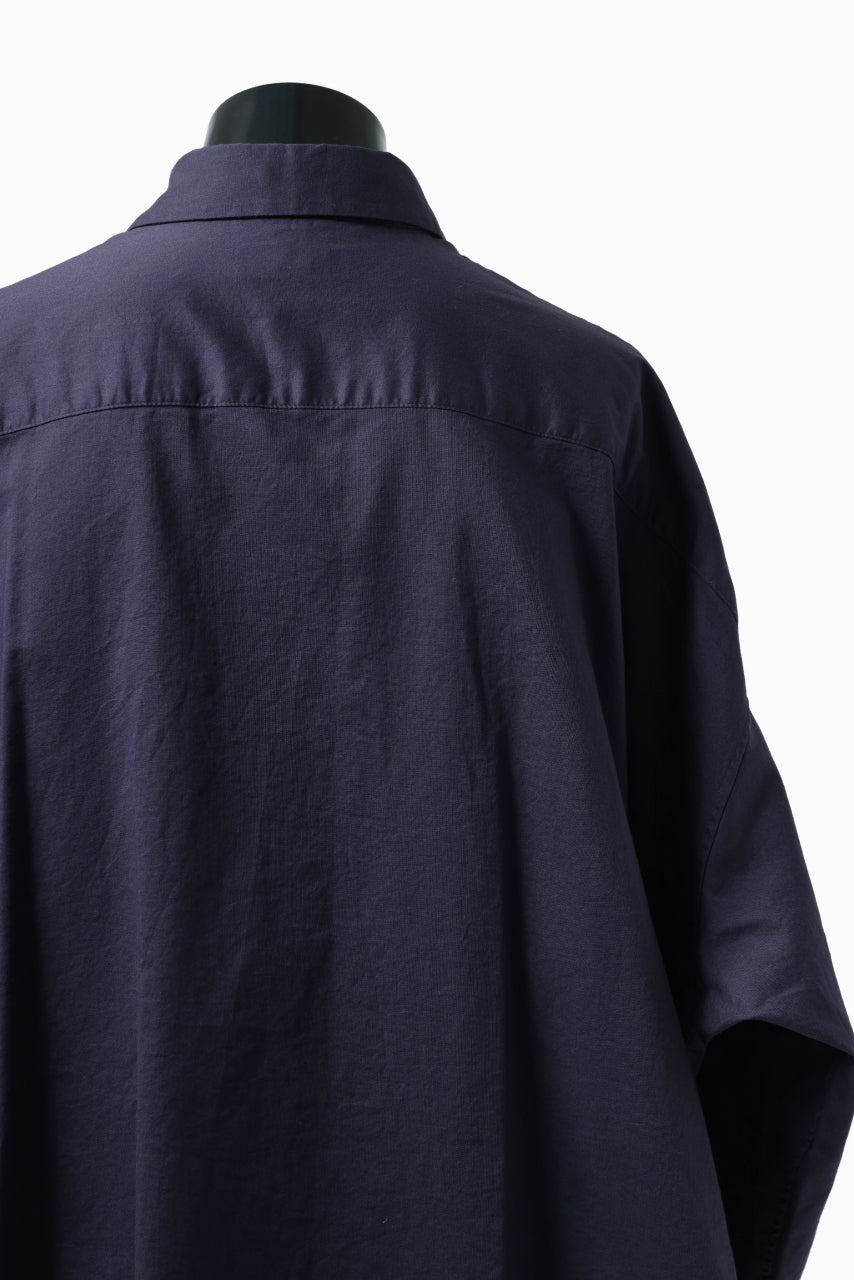 画像をギャラリービューアに読み込む, Y's VOLUMETRIC BLOUSON SHIRT (NAVY)