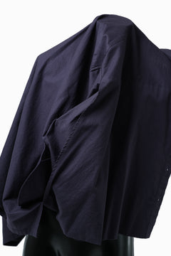 画像をギャラリービューアに読み込む, Y's VOLUMETRIC BLOUSON SHIRT (NAVY)