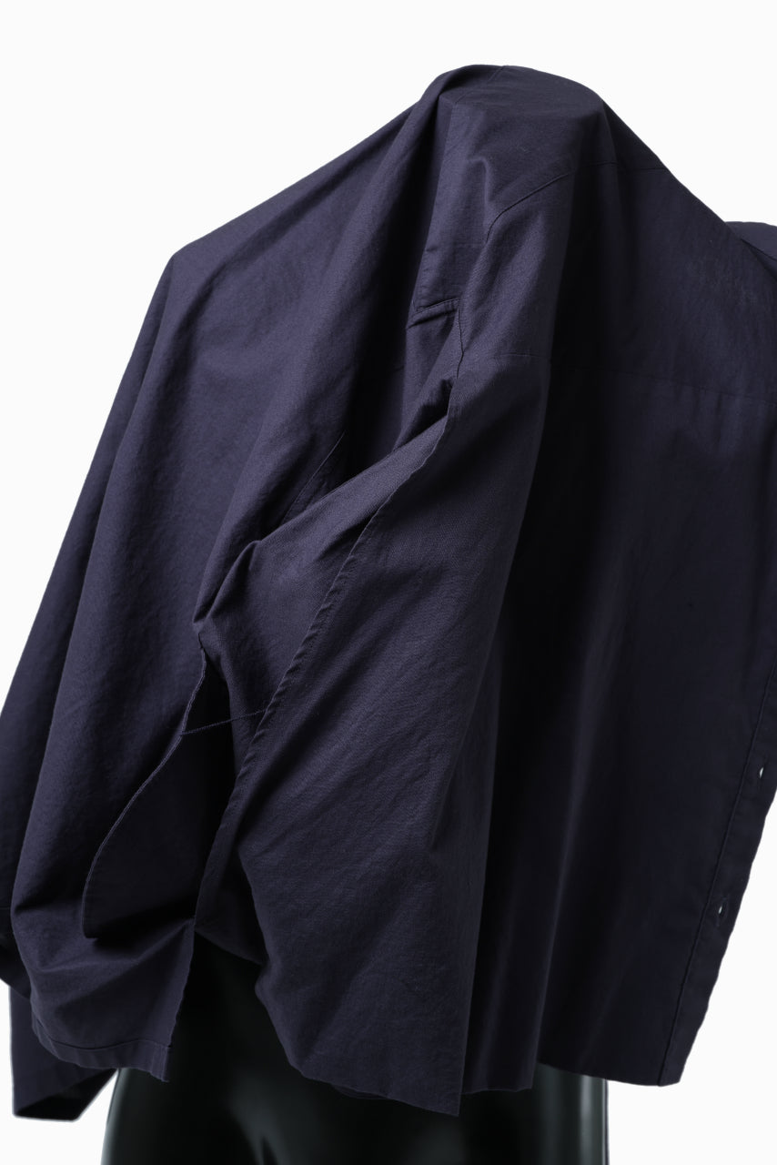画像をギャラリービューアに読み込む, Y's VOLUMETRIC BLOUSON SHIRT (NAVY)