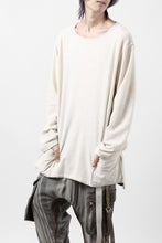 Load image into Gallery viewer, ISAMU KATAYAMA BACKLASH RANDOM PILE FABRIC LONG SLEEVE CUT & SEWN (BEIGE)