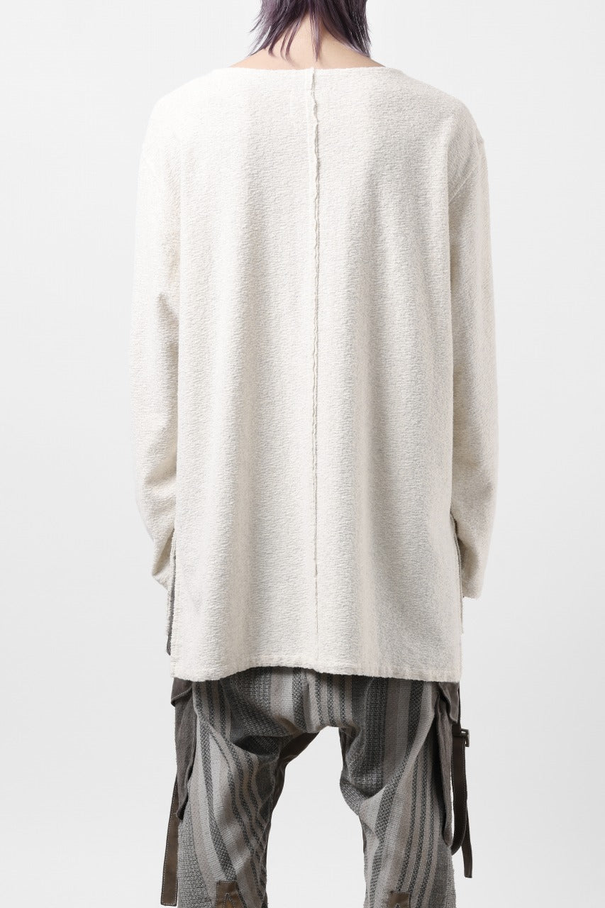 Load image into Gallery viewer, ISAMU KATAYAMA BACKLASH RANDOM PILE FABRIC LONG SLEEVE CUT & SEWN (BEIGE)
