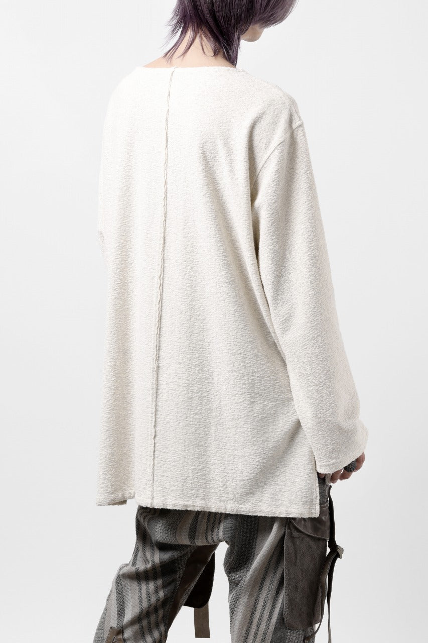 Load image into Gallery viewer, ISAMU KATAYAMA BACKLASH RANDOM PILE FABRIC LONG SLEEVE CUT & SEWN (BEIGE)