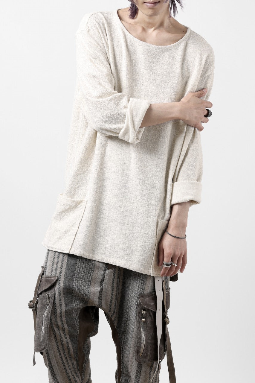 Load image into Gallery viewer, ISAMU KATAYAMA BACKLASH RANDOM PILE FABRIC LONG SLEEVE CUT & SEWN (BEIGE)
