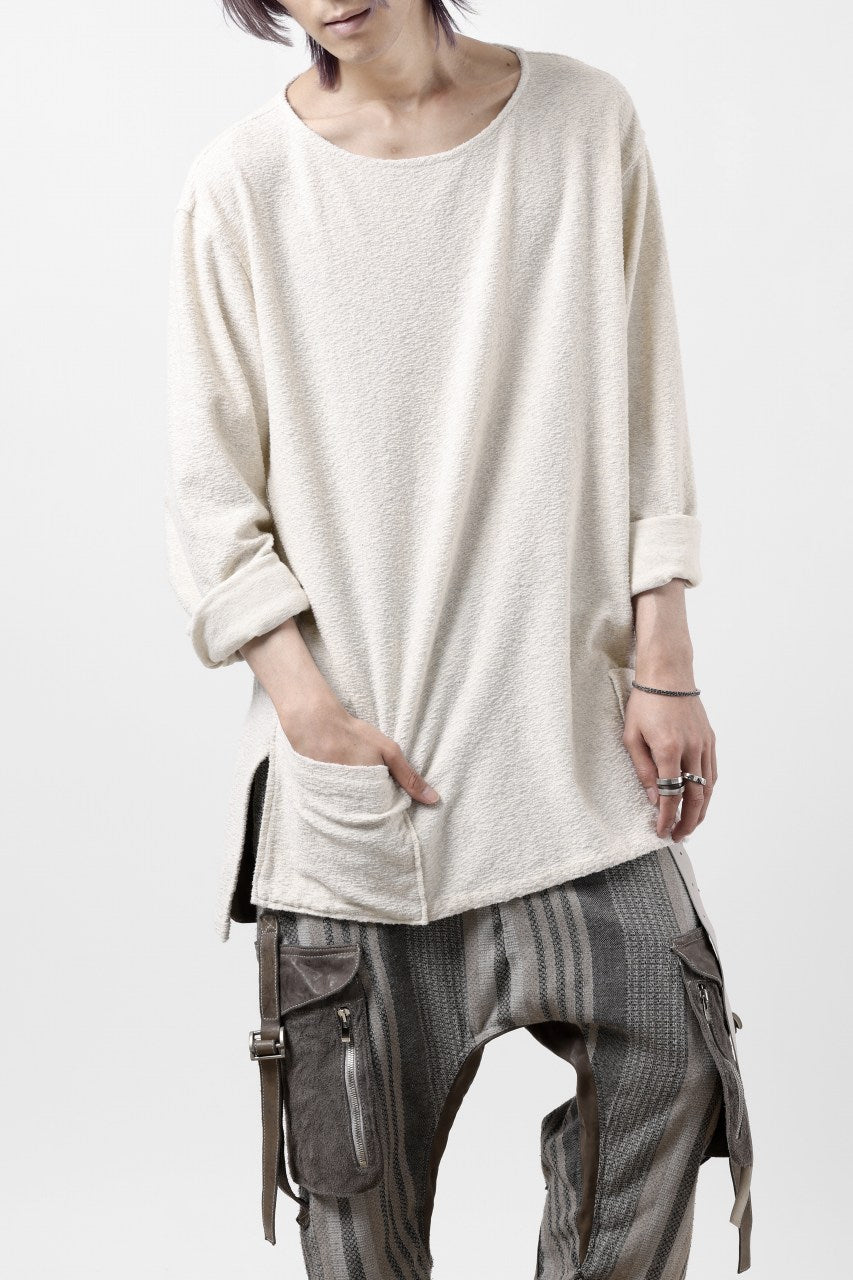 Load image into Gallery viewer, ISAMU KATAYAMA BACKLASH RANDOM PILE FABRIC LONG SLEEVE CUT & SEWN (BEIGE)