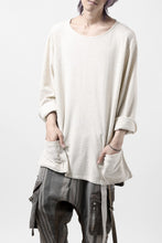Load image into Gallery viewer, ISAMU KATAYAMA BACKLASH RANDOM PILE FABRIC LONG SLEEVE CUT & SEWN (BEIGE)