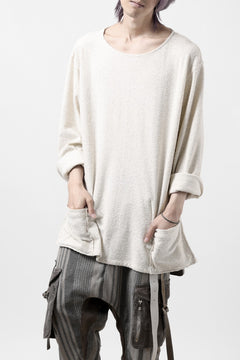 Load image into Gallery viewer, ISAMU KATAYAMA BACKLASH RANDOM PILE FABRIC LONG SLEEVE CUT & SEWN (BEIGE)