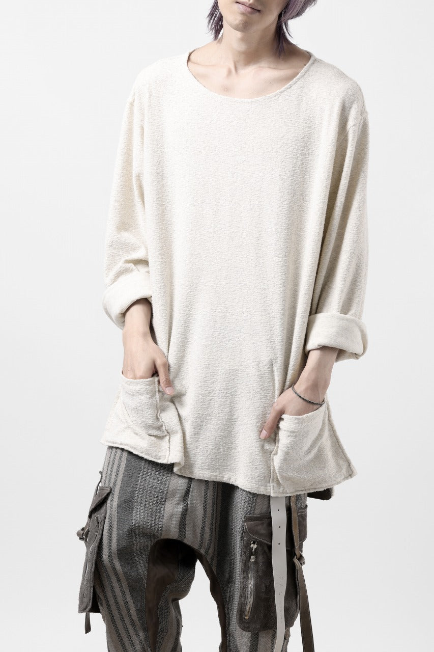 Load image into Gallery viewer, ISAMU KATAYAMA BACKLASH RANDOM PILE FABRIC LONG SLEEVE CUT & SEWN (BEIGE)