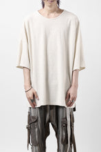 画像をギャラリービューアに読み込む, ISAMU KATAYAMA BACKLASH RANDOM PILE FABRIC S/S LOOSEY TOPS (BEIGE)