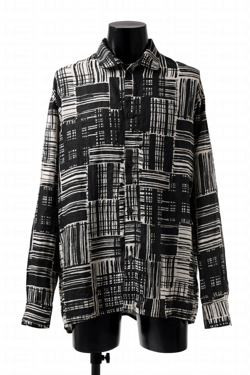 画像をギャラリービューアに読み込む, _vital oversized shirt / organic soft linen (TEXTURE)