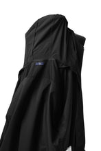 画像をギャラリービューアに読み込む, Y's....  HOODY LAYERED SHIRT ZIP BLOUSON / STRETCH TASSAH (BLACK)