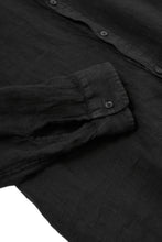 Load image into Gallery viewer, daub PLAIN COLLAR SHIRT / COLD DYED ORGANIC COTTON (GREY)