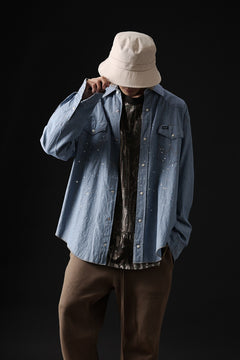 画像をギャラリービューアに読み込む, CHANGES VINTAGE REMAKE WESTERN SHIRT (INDIGO #A)