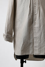 画像をギャラリービューアに読み込む, sus-sous shirts dress / C53 L47 dobby stripe washer (SILVER GREY)