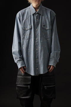 画像をギャラリービューアに読み込む, CHANGES VINTAGE REMAKE WESTERN SHIRT (INDIGO #A)