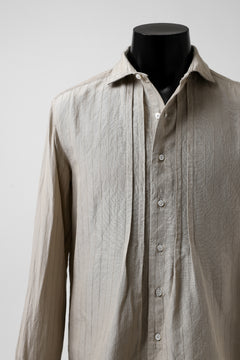 画像をギャラリービューアに読み込む, sus-sous shirts dress / C53 L47 dobby stripe washer (SILVER GREY)