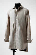 画像をギャラリービューアに読み込む, sus-sous shirts dress / C53 L47 dobby stripe washer (SILVER GREY)