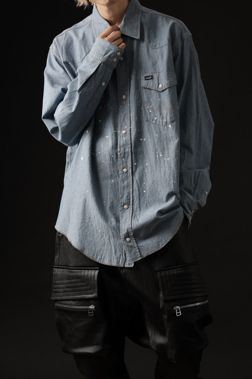 画像をギャラリービューアに読み込む, CHANGES VINTAGE REMAKE WESTERN SHIRT (INDIGO #A)