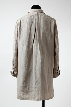 画像をギャラリービューアに読み込む, sus-sous shirts dress / C53 L47 dobby stripe washer (SILVER GREY)