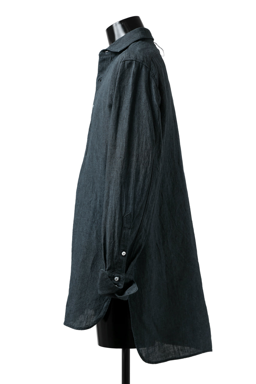 Load image into Gallery viewer, sus-sous shirts dress / L100 poplin washer (NAVY)