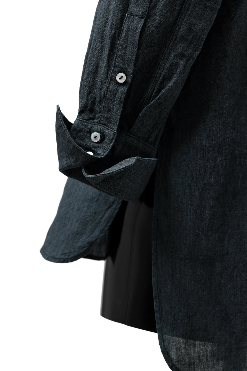 Load image into Gallery viewer, sus-sous shirts dress / L100 poplin washer (NAVY)