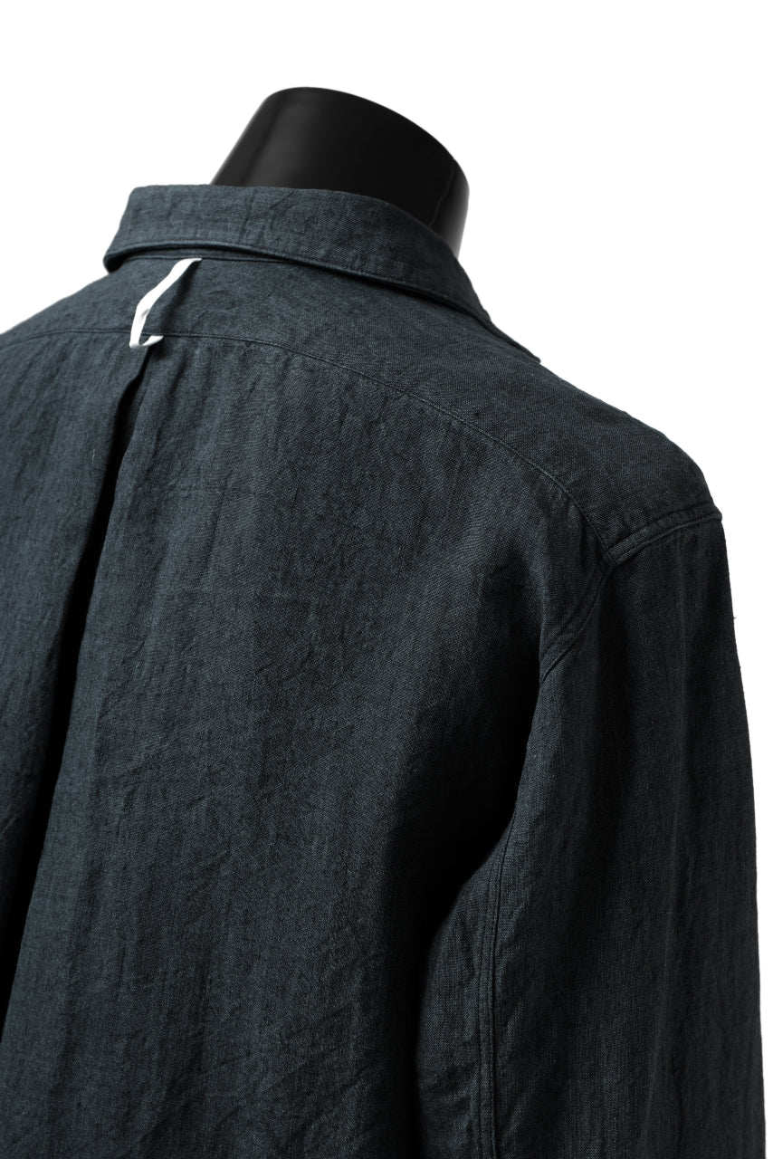 Load image into Gallery viewer, sus-sous shirts dress / L100 poplin washer (NAVY)