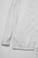 Load image into Gallery viewer, daub STRIPE LONG SHIRT / WASHED SOFT TWILL (WHITE)