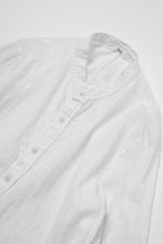 Load image into Gallery viewer, daub STRIPE LONG SHIRT / WASHED SOFT TWILL (WHITE)