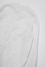 Load image into Gallery viewer, daub STRIPE LONG SHIRT / WASHED SOFT TWILL (WHITE)