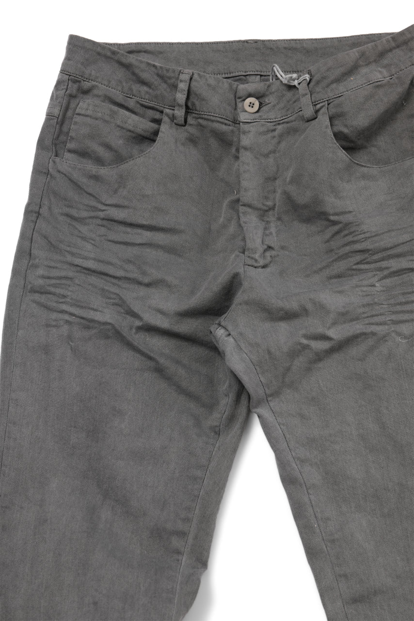 Load image into Gallery viewer, daub ERGONOMIC SKINNY PANTS / COLD DYED LIGHT TWILL (GREY)