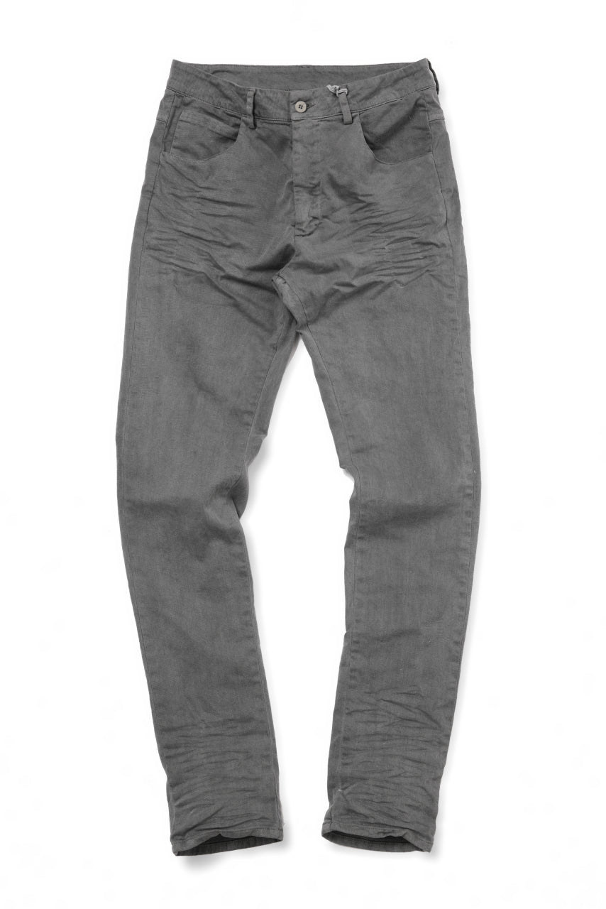 Load image into Gallery viewer, daub ERGONOMIC SKINNY PANTS / COLD DYED LIGHT TWILL (GREY)