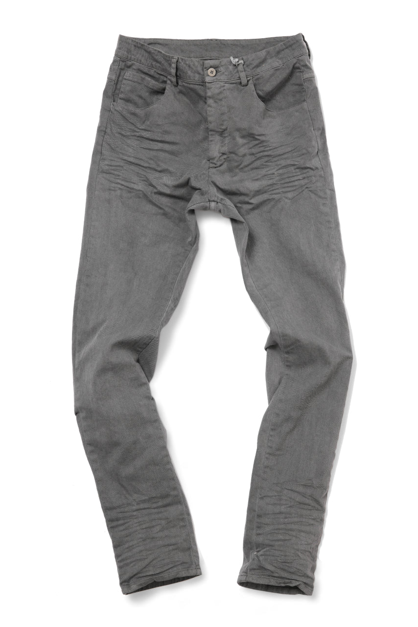 Load image into Gallery viewer, daub ERGONOMIC SKINNY PANTS / COLD DYED LIGHT TWILL (GREY)