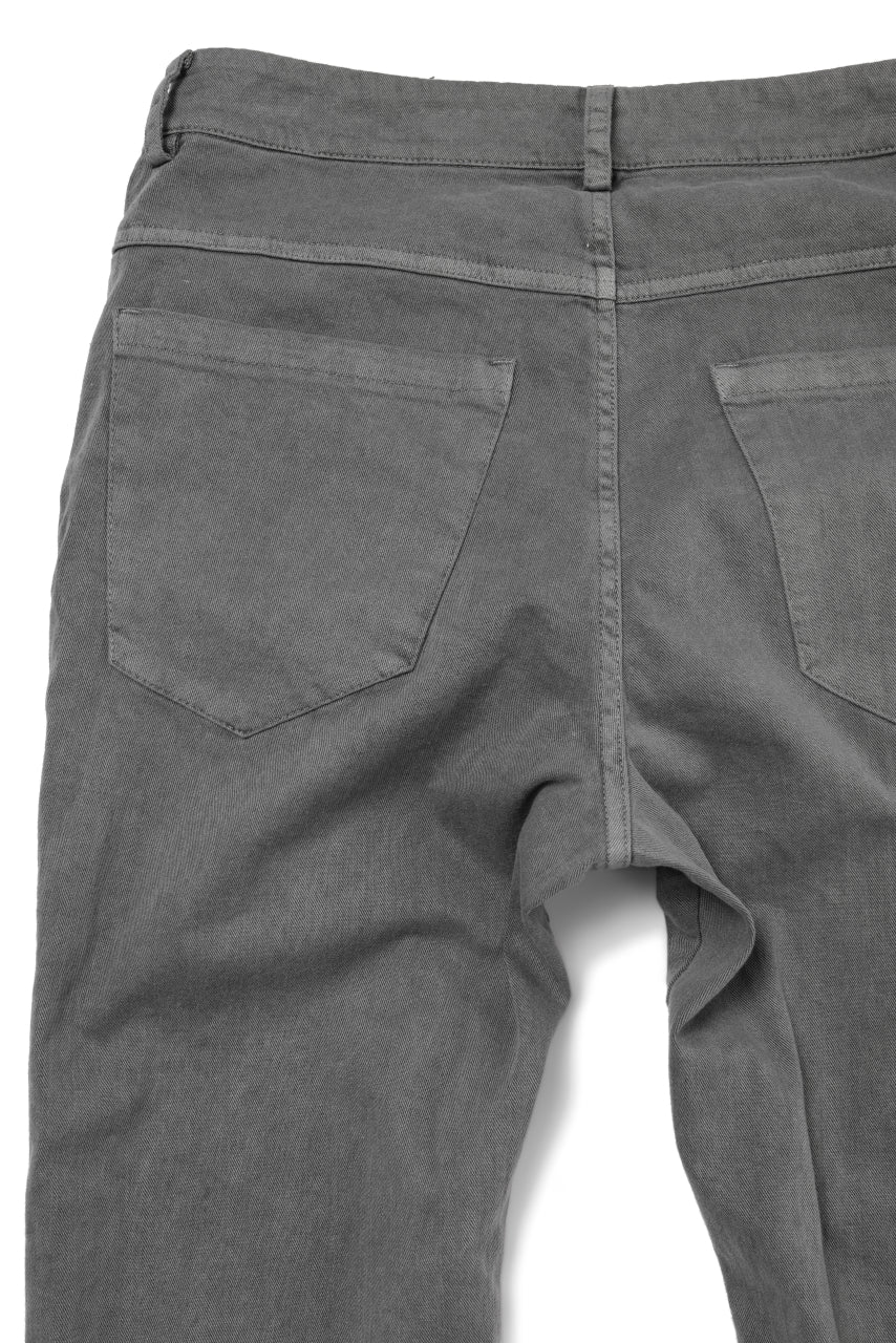 Load image into Gallery viewer, daub ERGONOMIC SKINNY PANTS / COLD DYED LIGHT TWILL (GREY)