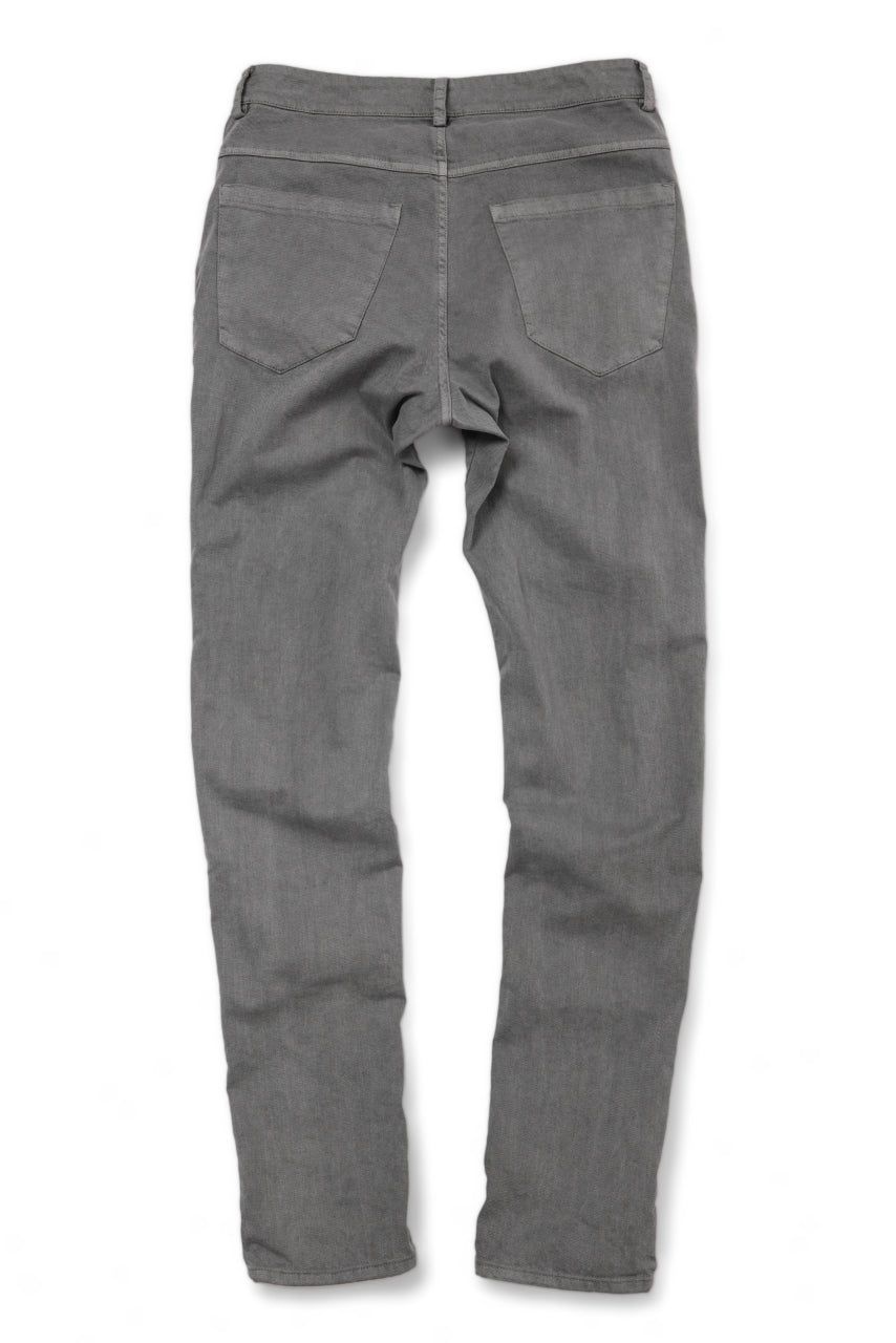 Load image into Gallery viewer, daub ERGONOMIC SKINNY PANTS / COLD DYED LIGHT TWILL (GREY)