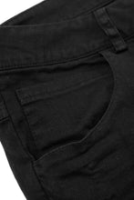 Load image into Gallery viewer, daub ERGONOMIC SKINNY PANTS / DYED LIGHT TWILL (BLACK)