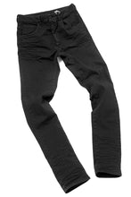 Load image into Gallery viewer, daub ERGONOMIC SKINNY PANTS / DYED LIGHT TWILL (BLACK)