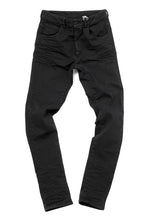 Load image into Gallery viewer, daub ERGONOMIC SKINNY PANTS / DYED LIGHT TWILL (BLACK)